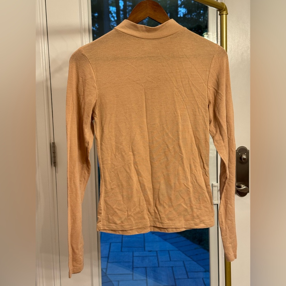 PRIMARK • Camel Long Sleeve Turtleneck